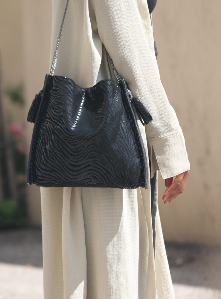 Sac à main en cuir de luxe modèle Zéla par ANNEL